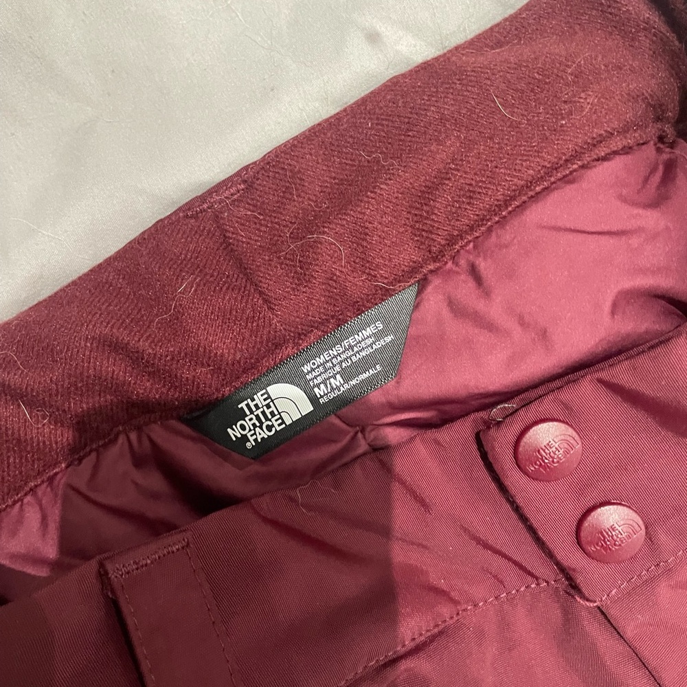 The North Face Women's Maroon snowboarding pants
